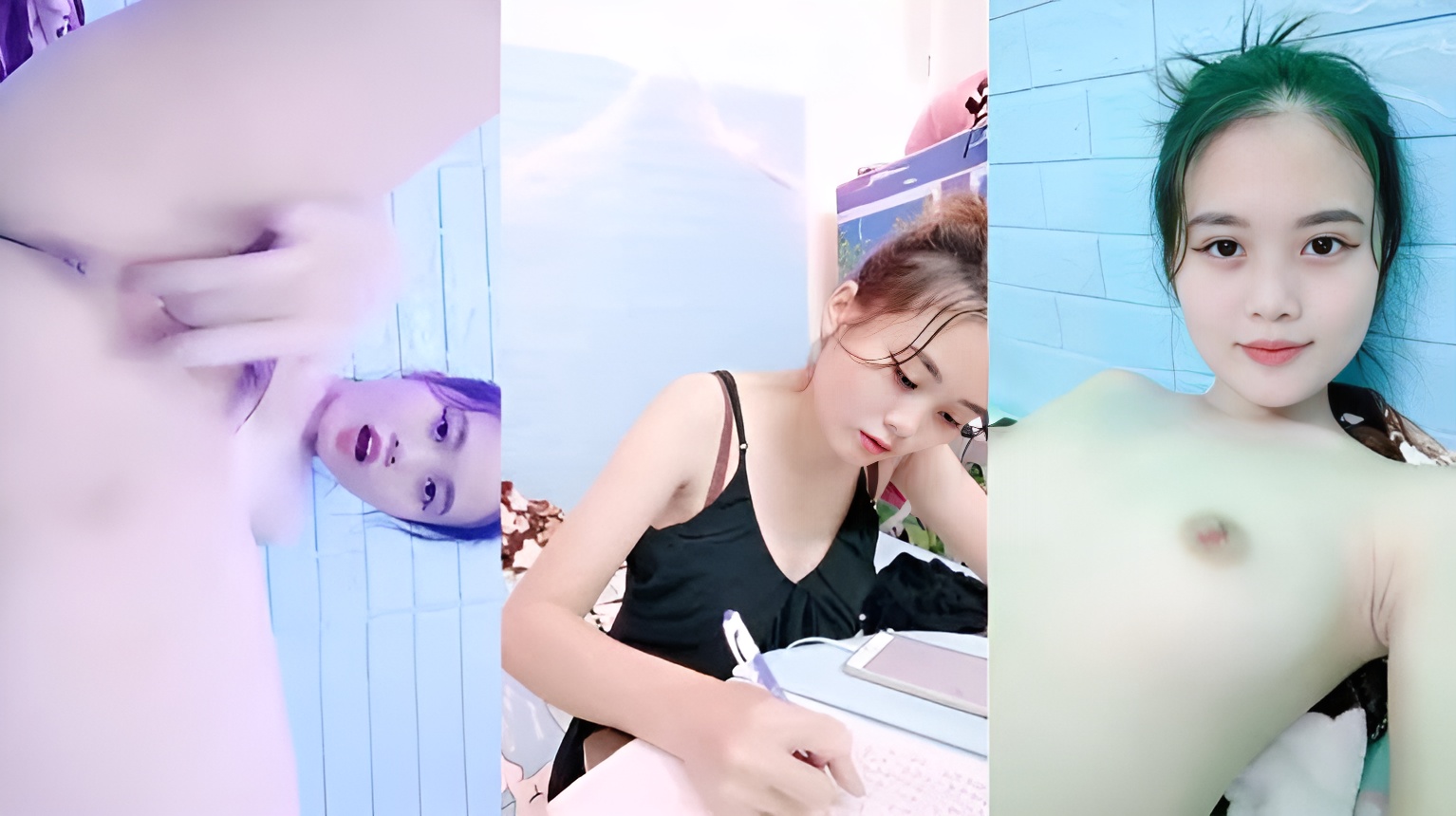 Em nữ sinh xinh đẹp thủ dâm khi đang học bài